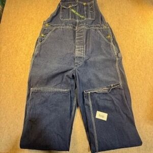 Key Imperial Mens Blue Denim Bib Overalls Workwear W40 L34 272.41